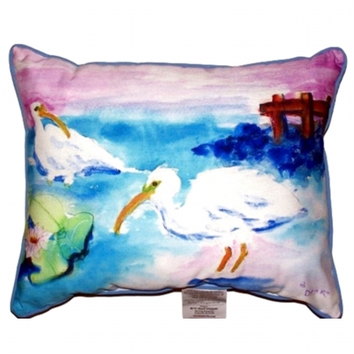 Betsy Drake ZP379 White Ibis Extra Large Zippered Pillow