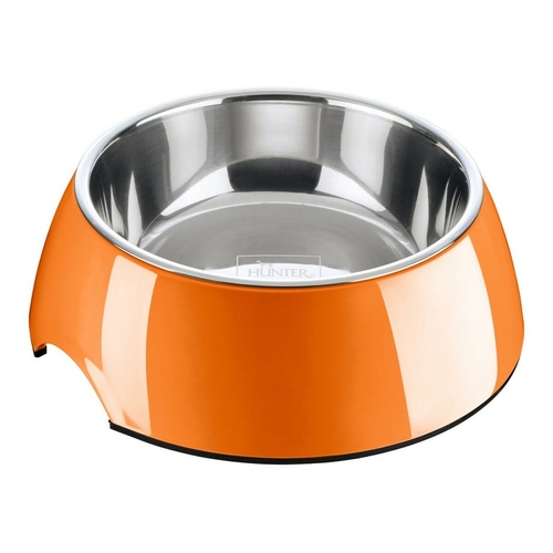 Dog Feeder Hunter Stainless steel Melamin Orange (18,5 x 18,5 x 9,5