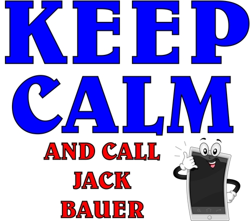 3 Inch Cloth  Patch Keep Calm And Call Jack Bauer