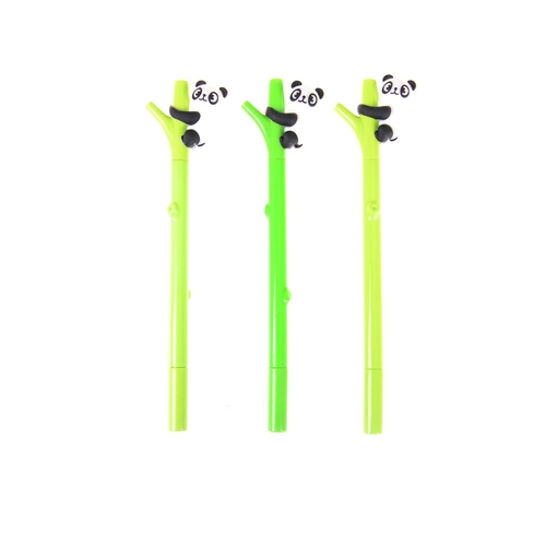 1Pcs 0.5mm Gel Pen Cartoon Panda Bamboo Neutral