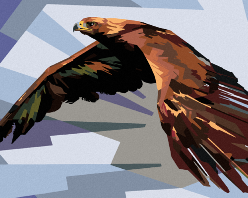 Paint by Numbers - BROWN EAGLE IN FLIGHT