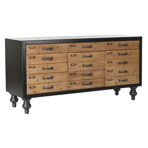 Sideboard DKD Home Decor Black Natural Fir 127 x 40 x 64 cm