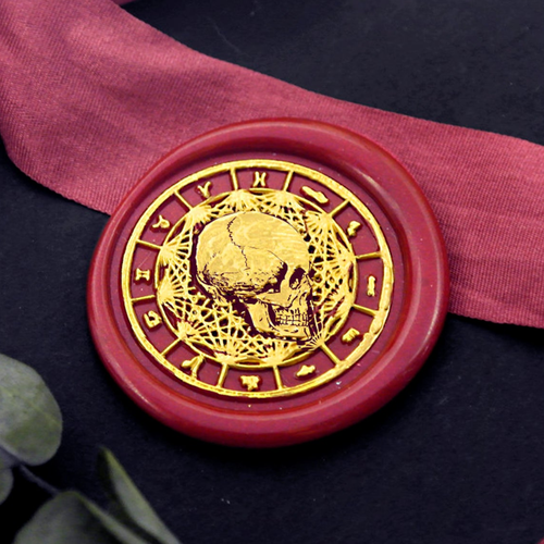 Constellation Skull Stamp / Wedding Wax Seal Stamp / Sealing Wax Stamp