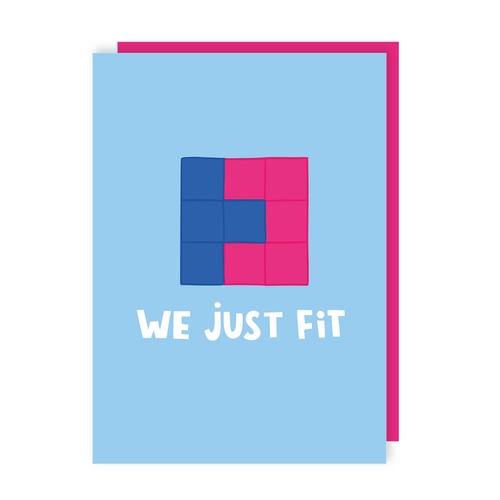 Tetris Valentines Card (Pack of 6)