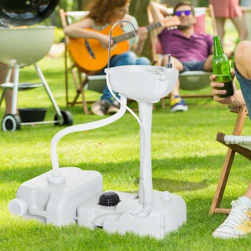 Outsunny Portable Cleaning Portable Hand wash Sink Outdoor with