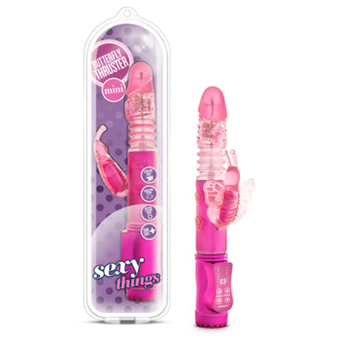 Blush Sexy Things Butterfly Thruster Mini Dual Stimulation Vibrator