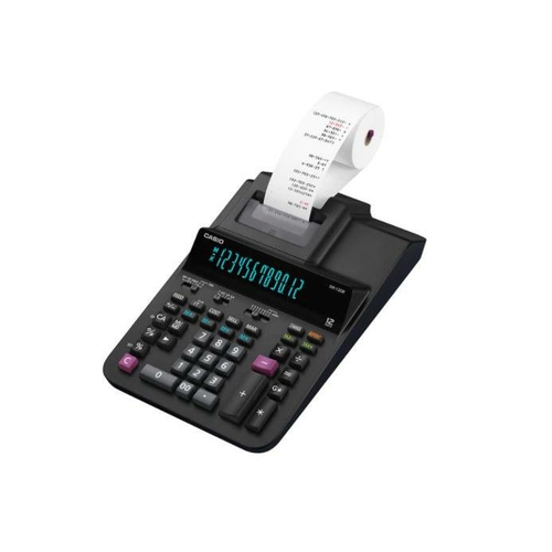 Casio DR120RBK DR120R 12 Digit Desktop Printing Calculator, Black