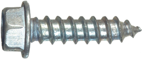 Hillman 70280 No.8 x 1 in. Zinc Slotted Hex Head Sheet Metal Screws - 