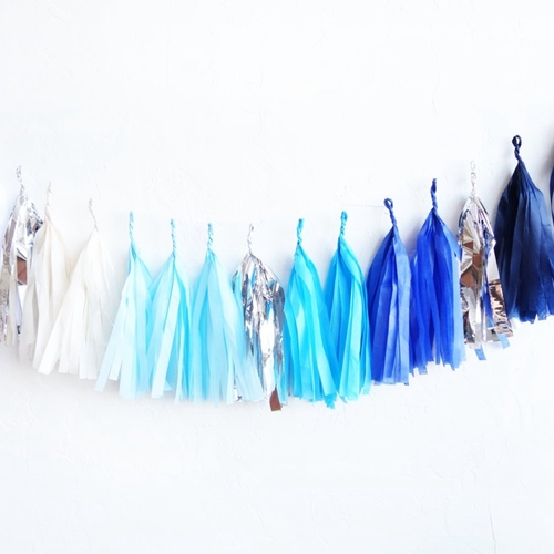 5Pcs 14inch Tissue Paper Tassels Garland for