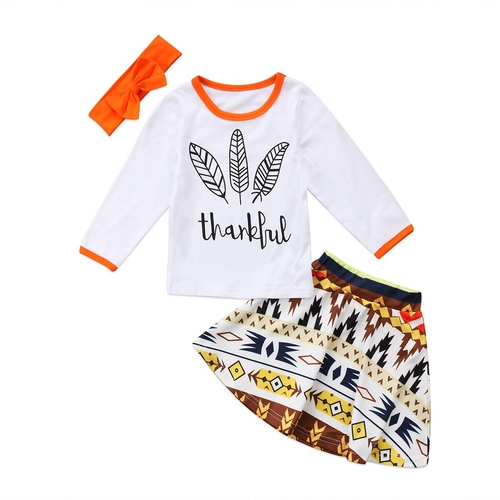 New Fashion Infant Baby Girls Thanksgiving