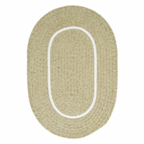 Colonial Mills Rug SL66R084X108 Silhouette - Celery 7 ft. x 9 ft. Brai