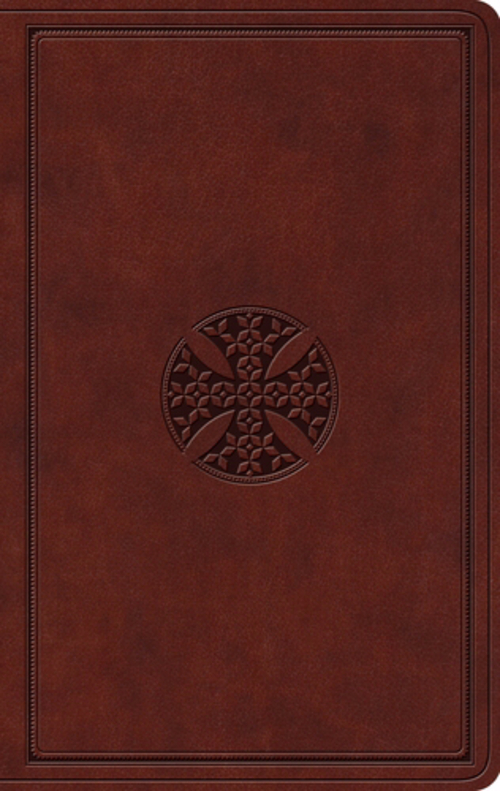 Crossway Books 171089 ESV Value Thinline Bible - Brown Mosaic Cross De