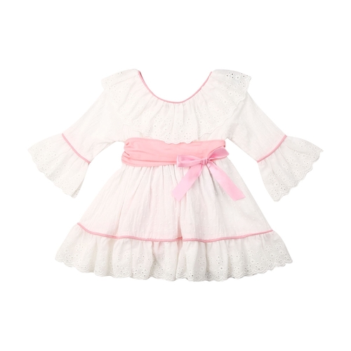 Princess Kid Baby Girl Ruffle Dress 1 6Y Lace