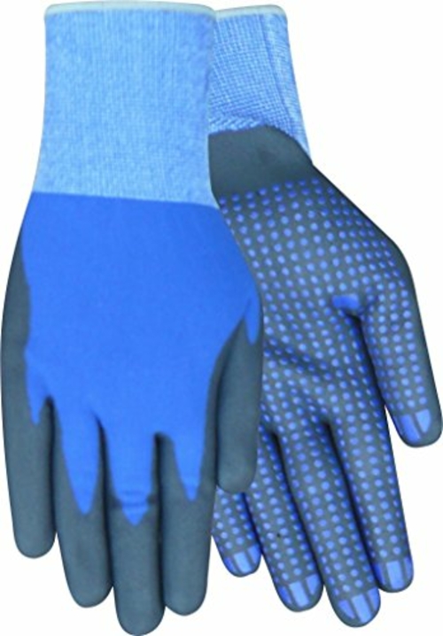 Red Steer 306-M Powertouch PVC Glove -Grip Palm - Blue