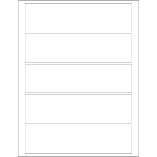 Tape Logic LL133 7.5 x 2 in. White Rectangle Laser Labels - Pack of 50