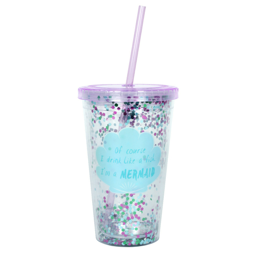 Of Course I Drink Like a Fish...Sequin Drinking Cup