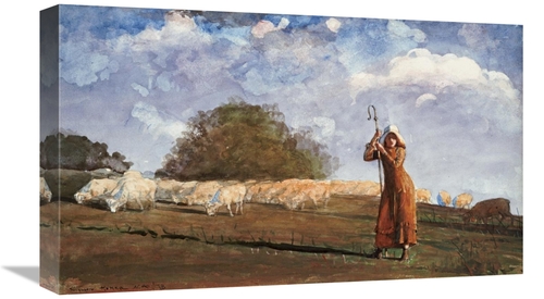 Global Gallery GCS-268116-22-142 22 in. The Young Shepherdess Art Prin