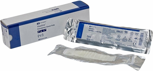 Impregnated Dressings. Case of 72 Petrolatum Gauze Dressings 3" x 18"