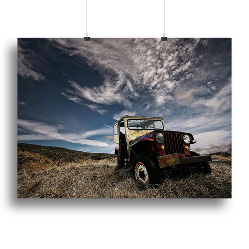 Abandoned Truck On The Countryside Canvas Print or Poster