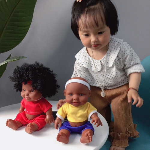 Funny Barbie Dolls10inch African Baby Doll
