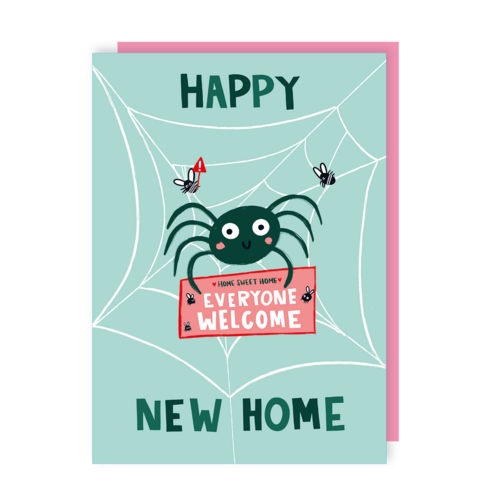 Funny Spider New Home Card (Pack of 6)