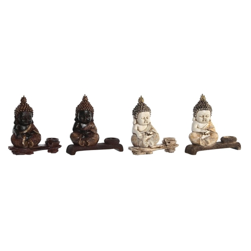 Decorative Figure DKD Home Decor 22 x 8,2 x 23 cm Red Beige Buddha