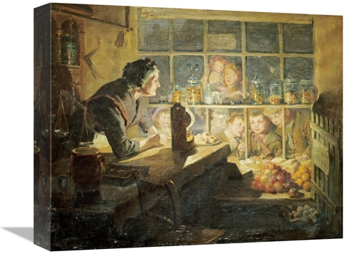 Global Gallery GCS-266516-16-142 16 in. The Village Sweet Shop Art Pri