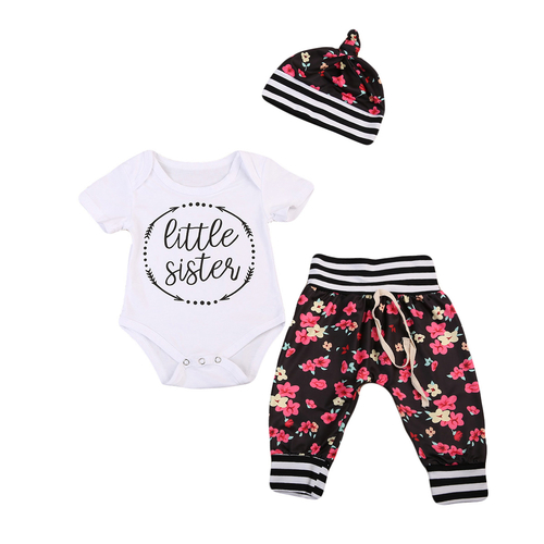 Baby Girl 3 pcs Little Sister Clothing Set Cute