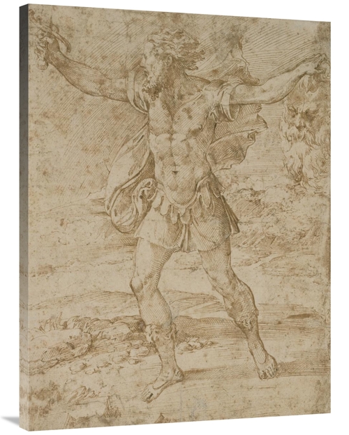 Global Gallery GCS-456080-3040-142 30 x 40 in. David with the Head of 