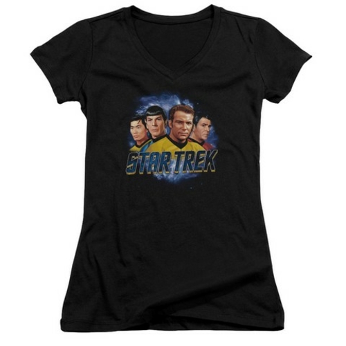 Trevco Star Trek-The Boys - Junior Tee - Black- Small