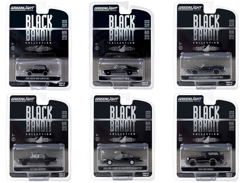 \Black Bandit\" 6 piece Set Series 23 1/64 Diecast Model Cars by