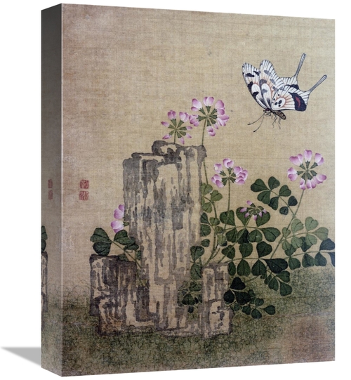 Global Gallery GCS-267604-16-142 16 in. Silk Leaf from an Album of Flo