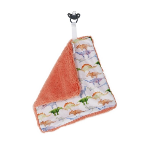 You are Dinomite - Doodalou Minky and Faux Fur Pacifier Blanket