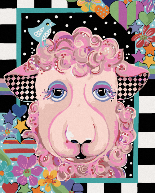 Zuty - Paint by Numbers - SHEEP (JONNA JAMES), 40x50 cm