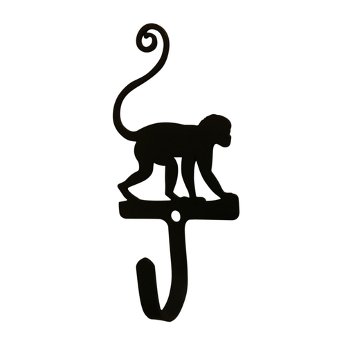 Wrought Iron Monkey Wall Hook Decorative Small