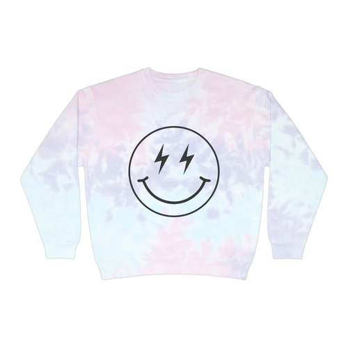 Tie-Dye Smile Sweatshirt