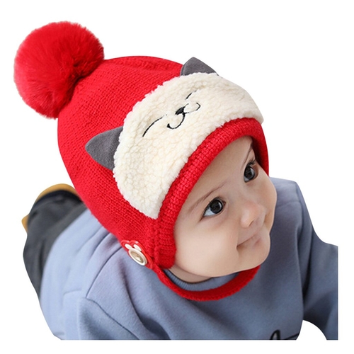 Baby Toddler Kids Boy Girl Knitted Children's Cat