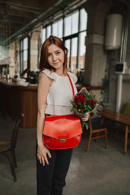 Personalized Leather Crossbody Bag for Women, 3rd Leather Anniversary