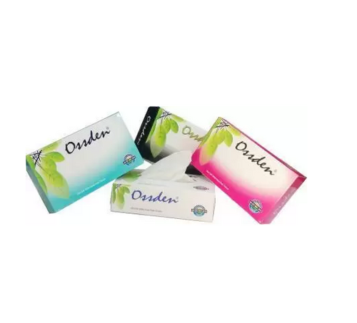 2 ply facial tissue 100% virgin paper WHITE pack of 4