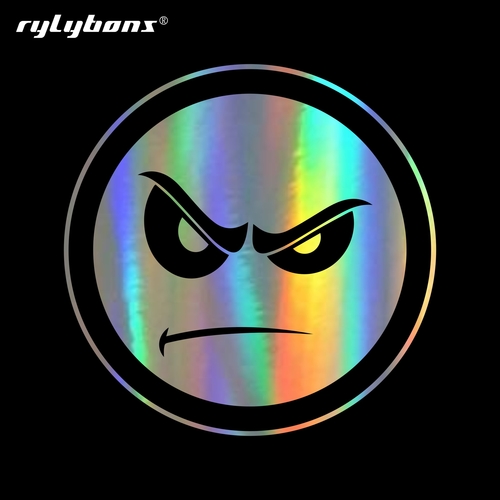 Car Sticker Funny Emoji Angry Face Decals Car