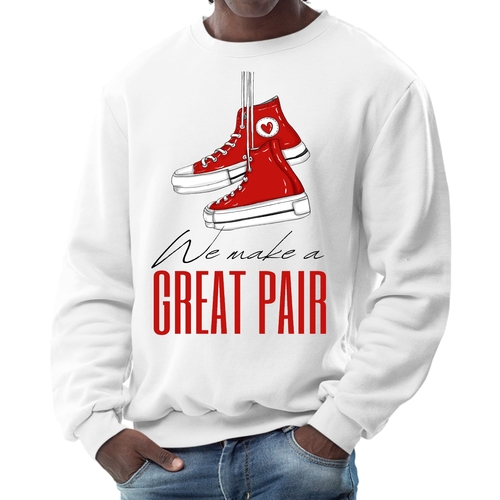 Mens Graphic Sweatshirt - Say it Soul - we Make a Great Pair