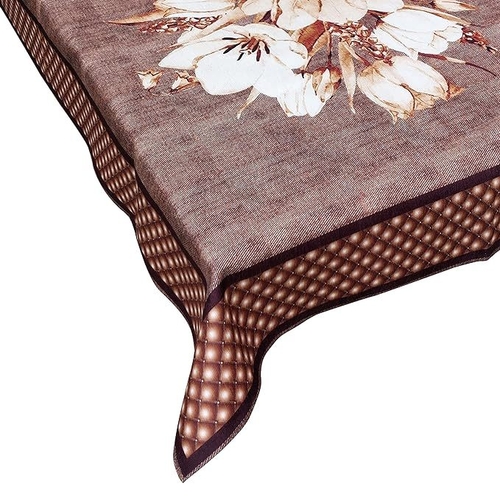 Stitch weave Chennile Soft Fabric Printed Table Cover 36 x 54 Inches,