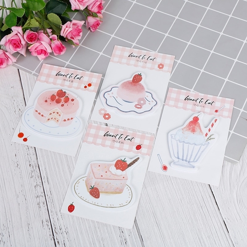 30sheets/pack Kawaii Dessert Memo Pads Sticky Note