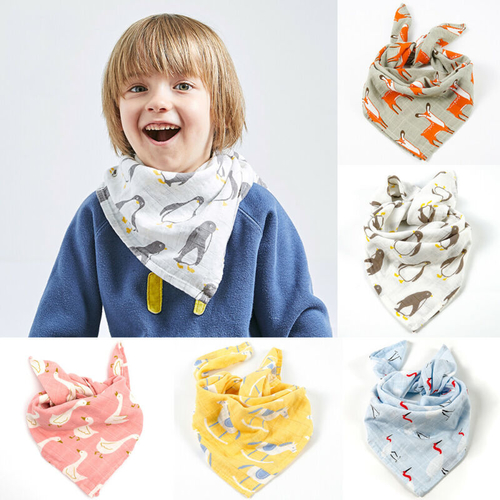 Newborn Baby Saliva Bibs Bandana Towel Feed Cute