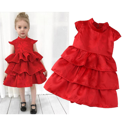 Formal Toddler Baby Kids Girls Ruffle Princess