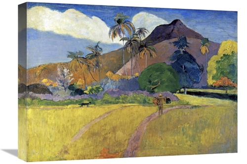 Global Gallery GCS-277656-22-142 22 in. Tahitian Landscape with a Moun