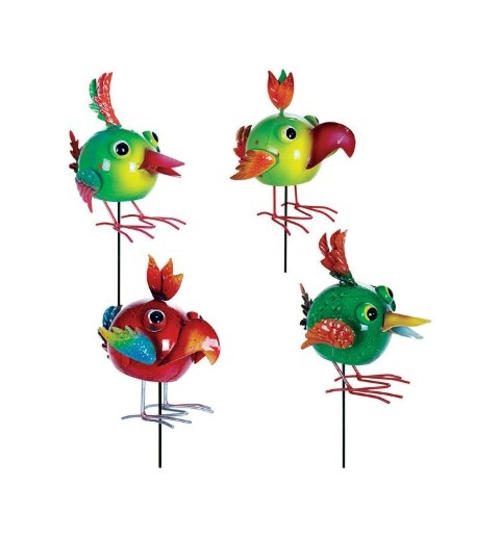Exhart 91172 Bird Bobble Stake Light- Asstored - pack of 12