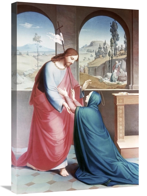 Global Gallery GCS-277559-30-142 30 in. Jesus Appears to His Mother Ar