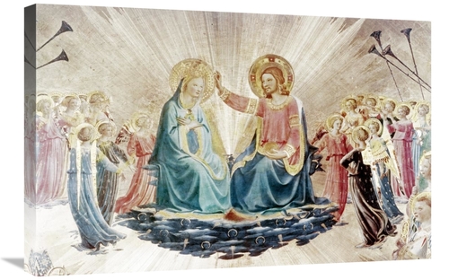 Global Gallery GCS-276550-30-142 30 in. Coronation of the Virgin - Det