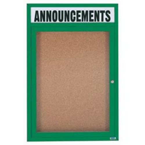 Aarco Products DCC4836RHIG 36 in. W x 48 in. H Illuminated Enclosed Bu